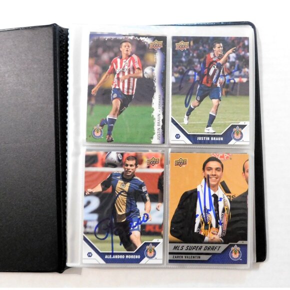 Chivas USA Soccer Team Card Collection Binder 28 cards 11 signed 1 MLS Materials - Picture 2 of 10